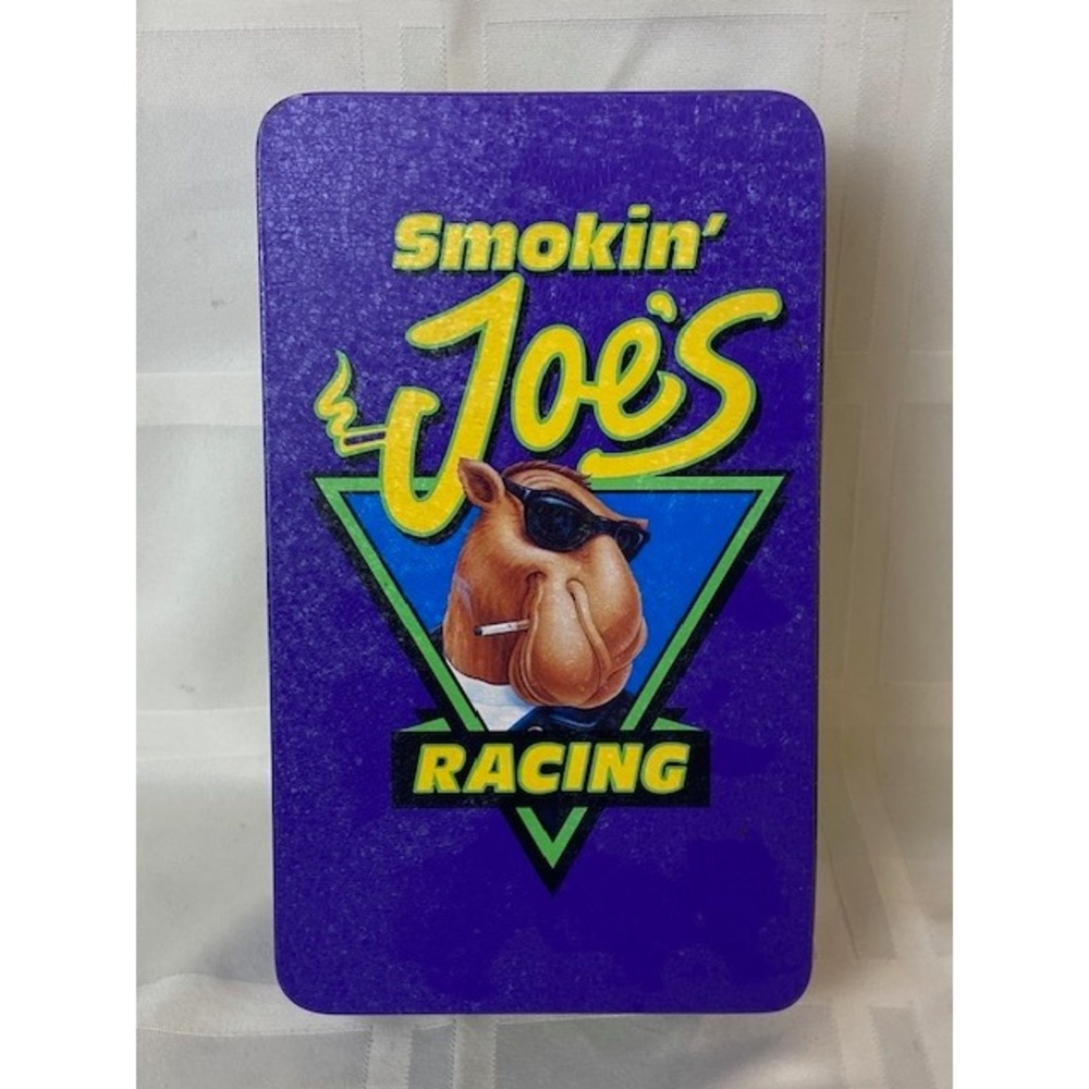 Vintage 1994 Smokin Joes Racing Camel Cigarettes Metal Tin Joe Camel Collectible